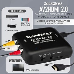 SoundBeast AV to HDMI Converter & Recorder 2.0 100P USB Video Capture New