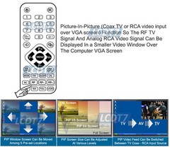 Universal Analog CATV Tuner RF Coax RCA AV To VGA 1080p HD Converter Switcher