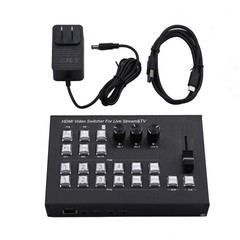 4K Video Switcher 4 HDMI Camera Streaming Live Production Broadcasting Station