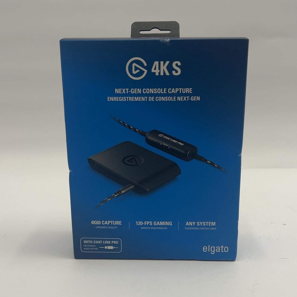 Elgato Game Capture 4K S Next-Gen Console Capture 10GBR9901-CLP