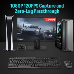 Game Capture Card, HDMI PCI-E 4K 30fps Record & Live Stream from Gaming Syste…
