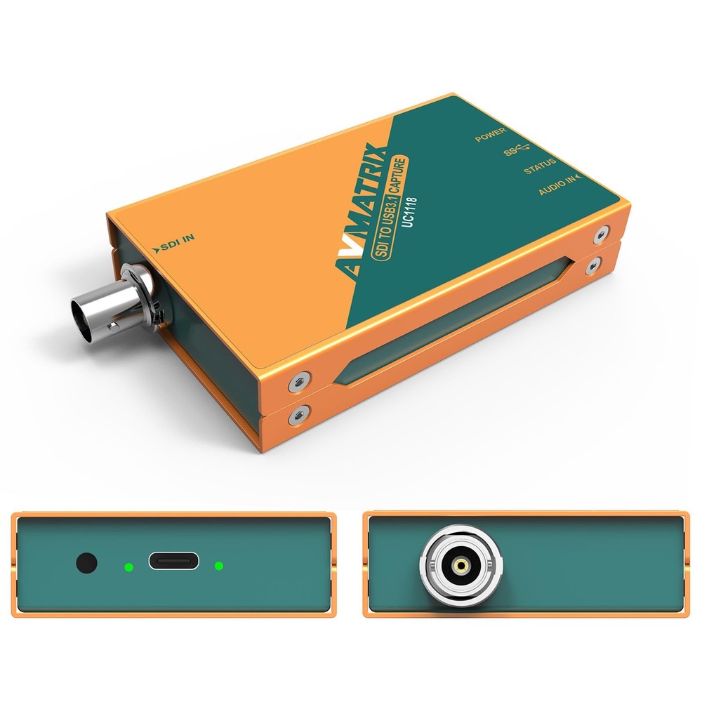 UC1118 Video Capture Card SDI to USB 3.0(Gen1) 1080P60 Uncompressed (YUY2) Vi…