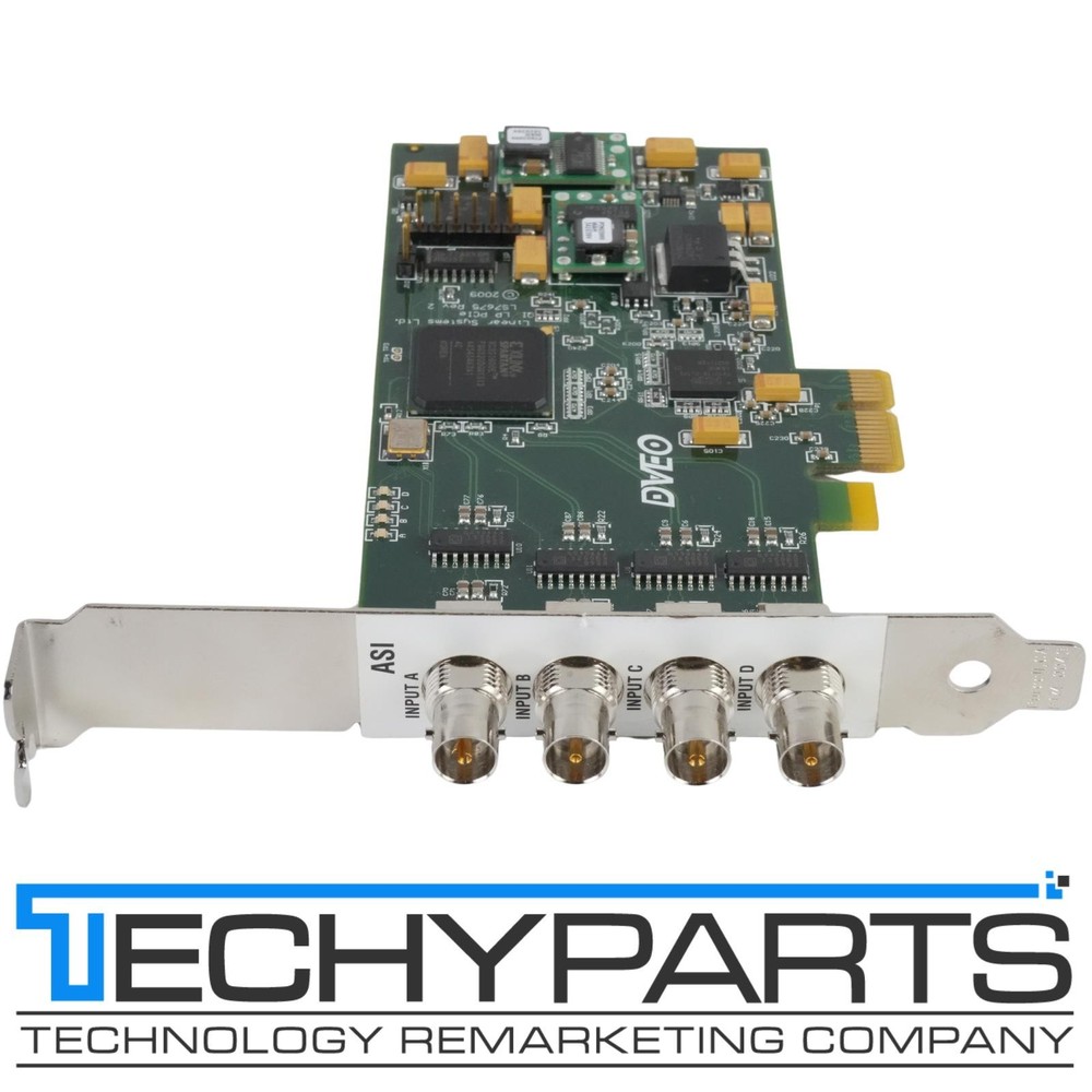 DVEO DVB Master Quad/I PCIe Mini 4-Channel DVB-ASI PCI-Express x1 Input Card FH