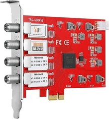 6904SE DVB-S2 / S / S2X Quad Tuner PCIe Card for Satellite Live TV