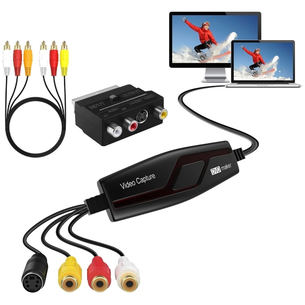 Mac Windows Compatible VHS to Digital Converter