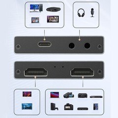 Durability Aluminum USB3.0 HDTV Video Capture Card 4K 30Hz For PC And Office Use
