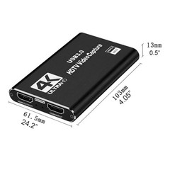 4K Audio Video Capture Card USB 3.0 HDMI Video Capture Device Full HD Recording