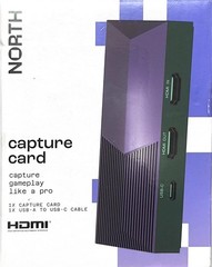 NORTH 1080p/60 Capture Card with Audio Jack: Black Live Sound