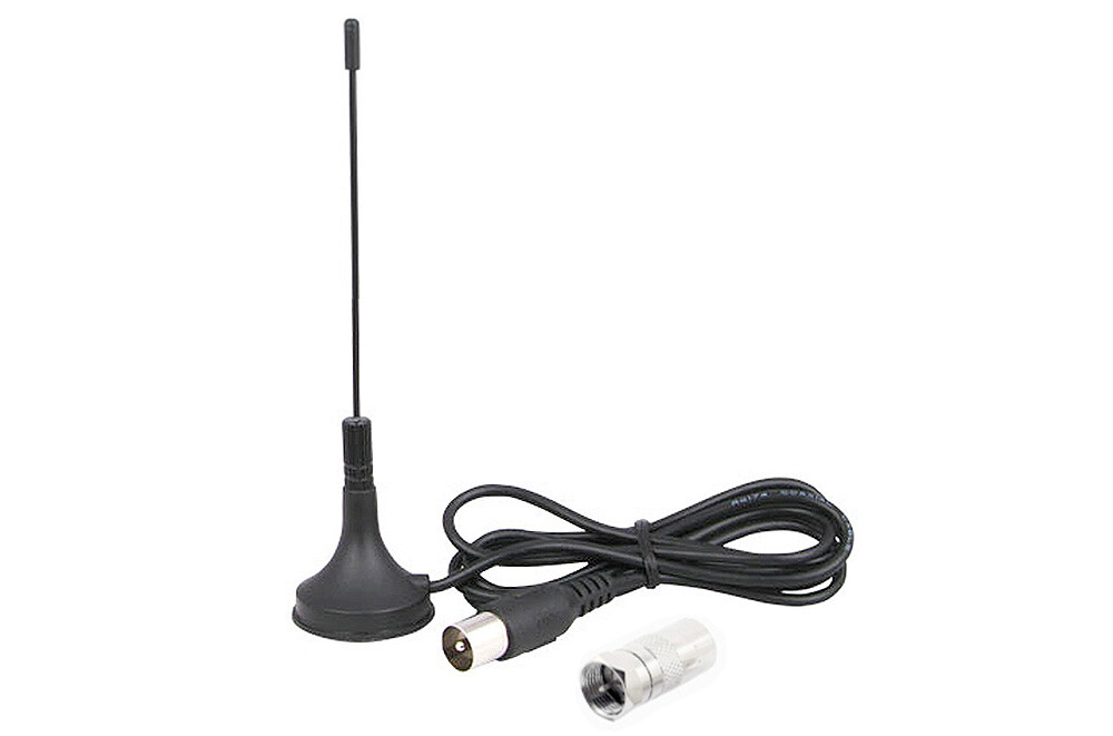 Mini Aerial TV Antenna For USB TV Tuner Portable TV – 5 dB Gain Built In