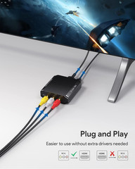 WENTER RCA to HDMI Converter, 1080P AV Mini Black