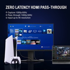 4K HDMI Capture Card, 1080P 60FPS Video Capture Card for Streaming and Record…