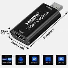 4K HDMI Video Capture Card, Cam Link Card Game Capture Card Audio Capture