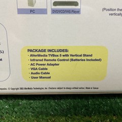 AVERMEDIA TVBOX 5 [Picture In Picture] VIDEO OVER VGA Brand New N Box Clear PIP