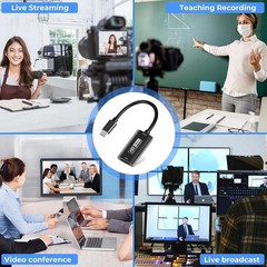 Video Capture Card, .0 HDMI to USB-C Capture Device, Stream & Record at 2K@30…
