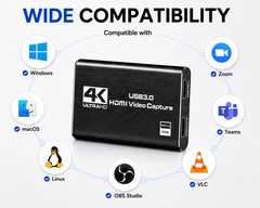 4K HDMI Video Capture Card USB 3.0 1080P 60FPS Recorder for PS5 Switch PC OBS