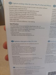 Video capture Digital Converter USB 2.0 video capture device.