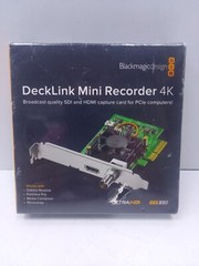 BLACK MAGIC DESIGN/ DECKLINE MINI RECORDER 4K/ULTRA HD/6G SDI/FOR PCIE COMPUTERS