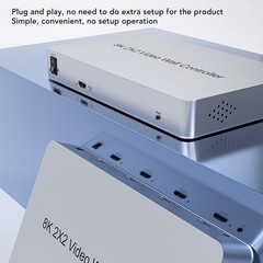 8K 2×2 Video Wall Controller HD Multimedia Interface 1.4 HDCP 1.4 Supports JKDP