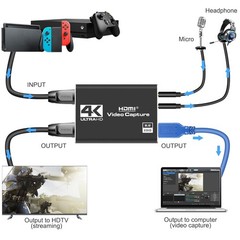 Compact & Portable USB 3.0 Capture Card for Content Creators
