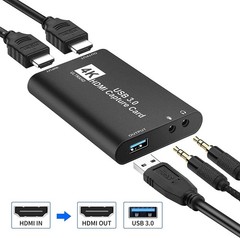 4K Audio Video Capture Card USB 3.0 HDMI Video Capture Device 1080P HD Recording
