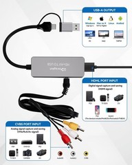 Professional VHS to Digital Converter with 4K HDMI Support – Effortless Setup