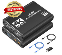 Tarjeta de captura HDMI 4K para transmisión Full HD 1080P 60FPS Fácil de usar US