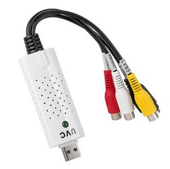 USB Video Capture Card VHS to Digital Converter RCA S-Video Audio Adapter Mac PC
