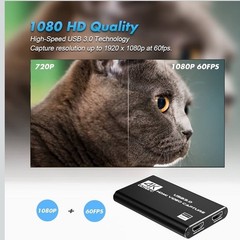 Capture Card Nintendo Switch, 4K HDMI Video Capture Card, 1080P 60FPS, HDMI to U