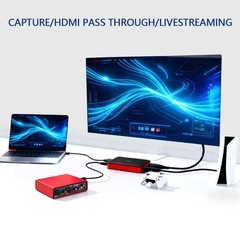 4K30 HDMI Game Capture Card 1080p60 USB3.2 Gen1 Type-C&USB-A,for PS5 Xbox Switch