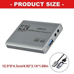 Aluminum Alloy Video Capture Card 1080P 60Hz Cycle off Wide Compatibility