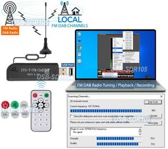USB All-In-1 DVB-T TV FM DAB Radio Tuner SDR Receiver Europe Asia South America