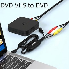 VHS to Digital Converter USB Video Capture Card RCA AV to USB for VCR DVD PC