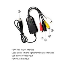 Single Channel USB2.0 Auditory Video Converter Card USB2.0 to Signal Capture