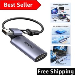 Low Latency 4K HDMI Video Capture Card – Plug & Play for Gamers and Streamers