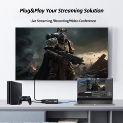 Audio/Video Capture Card, USB3.0 HDMI to USB C, 4K1080p60fps Video/Audio Capture