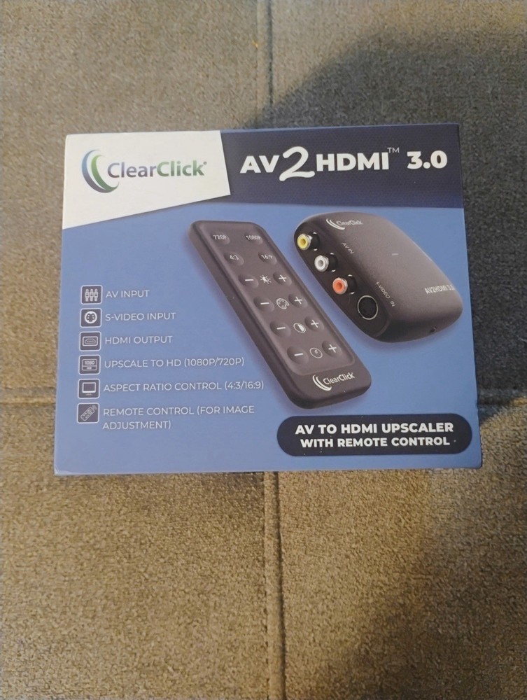 ClearClick AV to HDMI Converter 3.0 (Third Generation) – 1080P RCA or Black