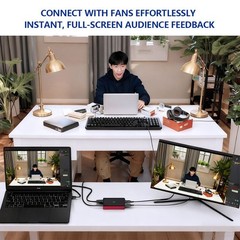4K30 HDMI Game Capture Card 1080p60 USB3.2 Gen1 Type-C&USB-A,for PS5 Xbox Switch