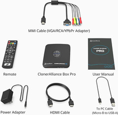 Video Recorder DVR HDMI Capture TV Playback RCA/YPBPR/VGA to Digital Converter