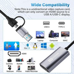 New HDMI to USB 3.0 Video Capture Card 4K 1080P 60fps Record For