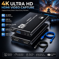 4K 1080P 60FPS HDMI to USB 3.0 Video Capture Card For PS4/PC/OBS Nintendo Switch