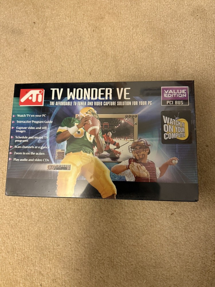 ATI Technologies Inc 100-703102 TV Wonder VE Video Capture New/Sealed