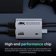 0 HDMI Capture Card, 4K Passthrough, 1080P60 2K30 Recording | Aluminum shell,…