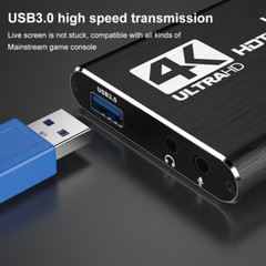 4K Audio Video Capture Card USB 3.0 HDMI Device Full HD Recording for Switch PS4