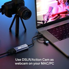 Acasis 4K 30Hz Video Capture Card 1080P 60FPS HDMI to USB Converter for PC Mac