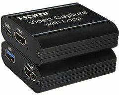 4k HDMI to USB 2.0 Video Capture Card Screen Record Game Live Streaming Mic Loop