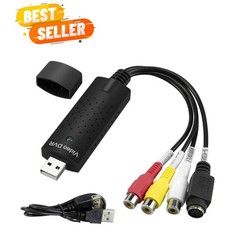 High-Quality VHS to USB Video Converter – 720p Capture for All Operating Systems