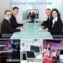Type-C USB3.0 2-in-1 4K Video Capture Card 1080P 60Hz Capture Recording Adapter