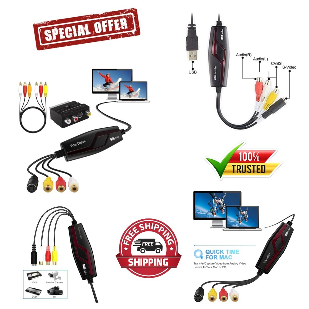 Compact Video to Digital Converter – Easy Transfer from VHS to Mac & Windows
