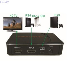 HDMI/YPbPr recorder，HDGame capture card to USB Drive for game box 1080P 30Fps