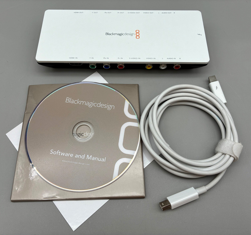 Blackmagic Design Intensity Shuttle Thunderbolt w/ Cable & Software/Manual
